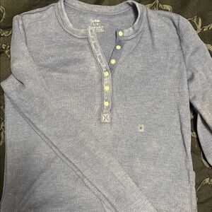 Aerie Light Blue Pajama Shirt